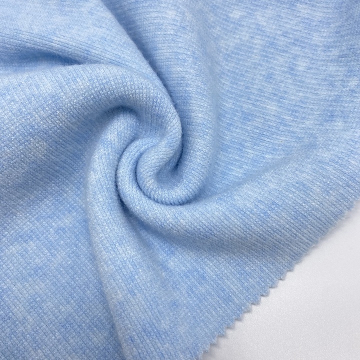 Eco-friendly rib fabric ribbed knitted fabric stretch rayon nylon polyester fabric For Clothing