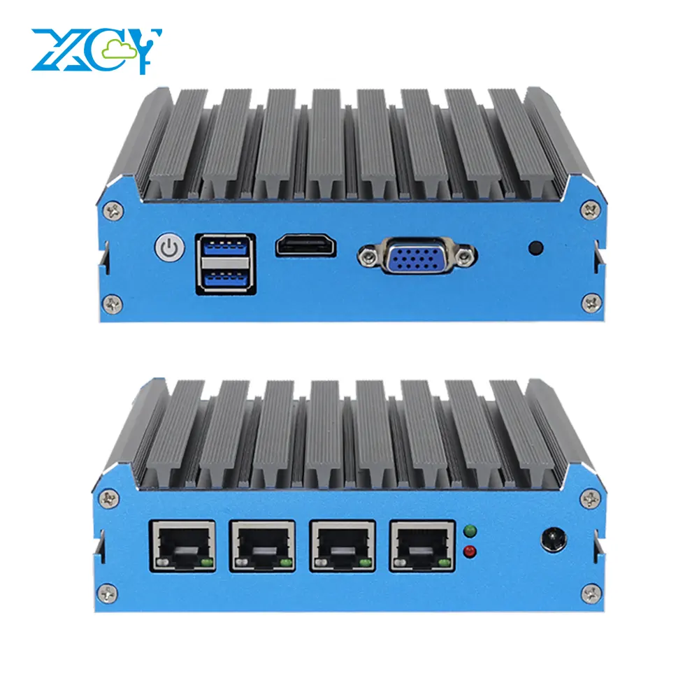 Quad Core Celeron J4125 N5105 Intel I225V 4 NIC 2.5G Gigabit Ethernet Firewall Gateway Router Support pfSense OPNsense