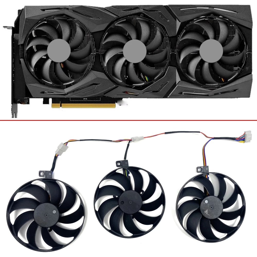 Новый 87 мм FDC10U12S9-C 7PIN вентилятор охлаждения для ASUS ROG Strix RX 5600 XT 5700 5700XT RX5700 видеокарта охлаждающими вентиляторами