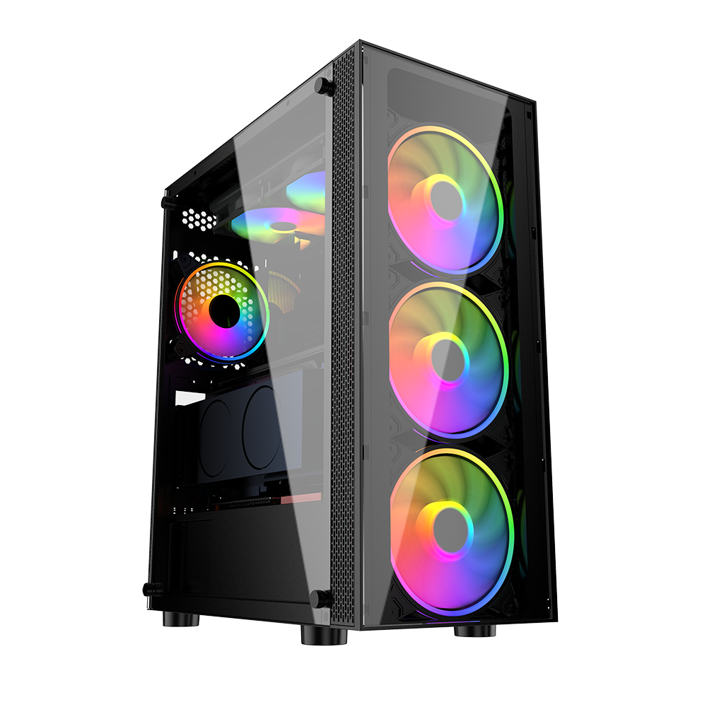 Чехлы из закаленного стекла для игровых компьютеров ATX с изображением башни ITXFull