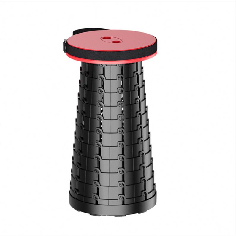 Low Price No Folded Black Pu Leather Saddle Foldable Mini Camping Stool