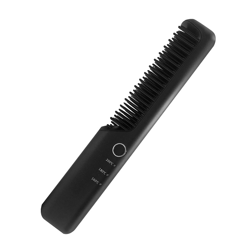 Hair Straightener Comb Brush Heated Electric Hair Straightener Brush Hair-caring Straightener