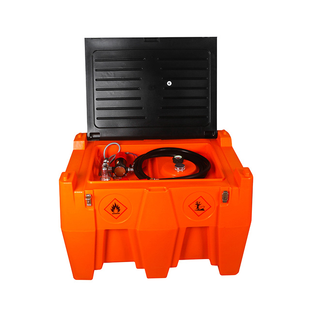 220L/480L Plastic Portable Fuel Gas Tank With Self Priming Pump For Refueling