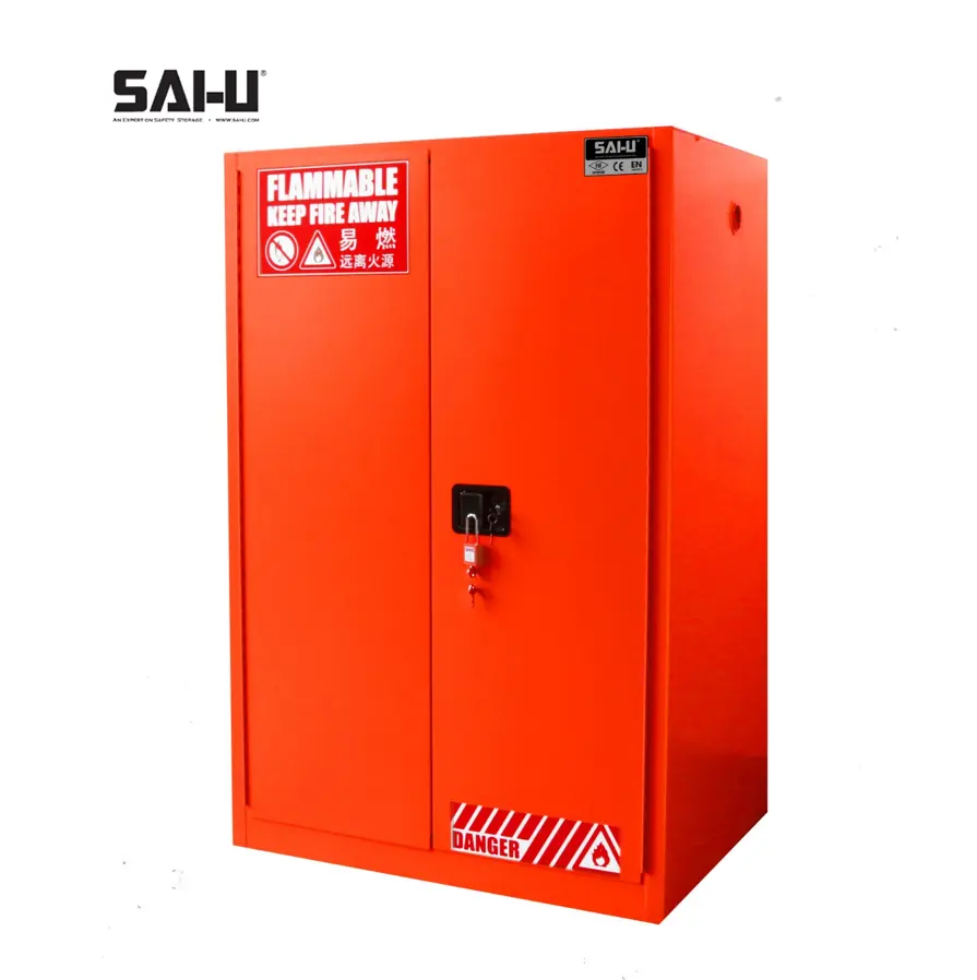 SAI-U FM CE certification Oil Drum Cabinets 55 Gal Cabinet Storage for Oil Drum Factory Supply