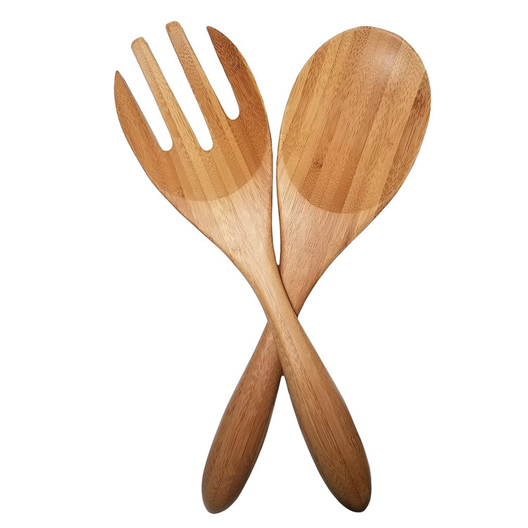Premier Housewares Acacia деревянный Салат Сервера современный простой бамбуковый салат сервер набор