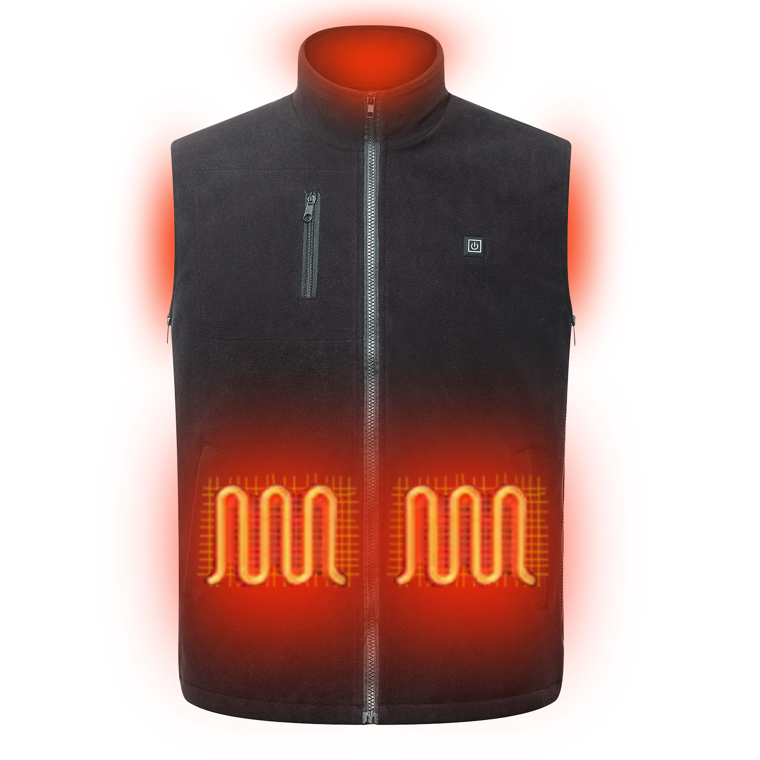Soft Fleece 5V battery Powered Fever Vest Cold Winter Windproof Sleeveless Heated Vest