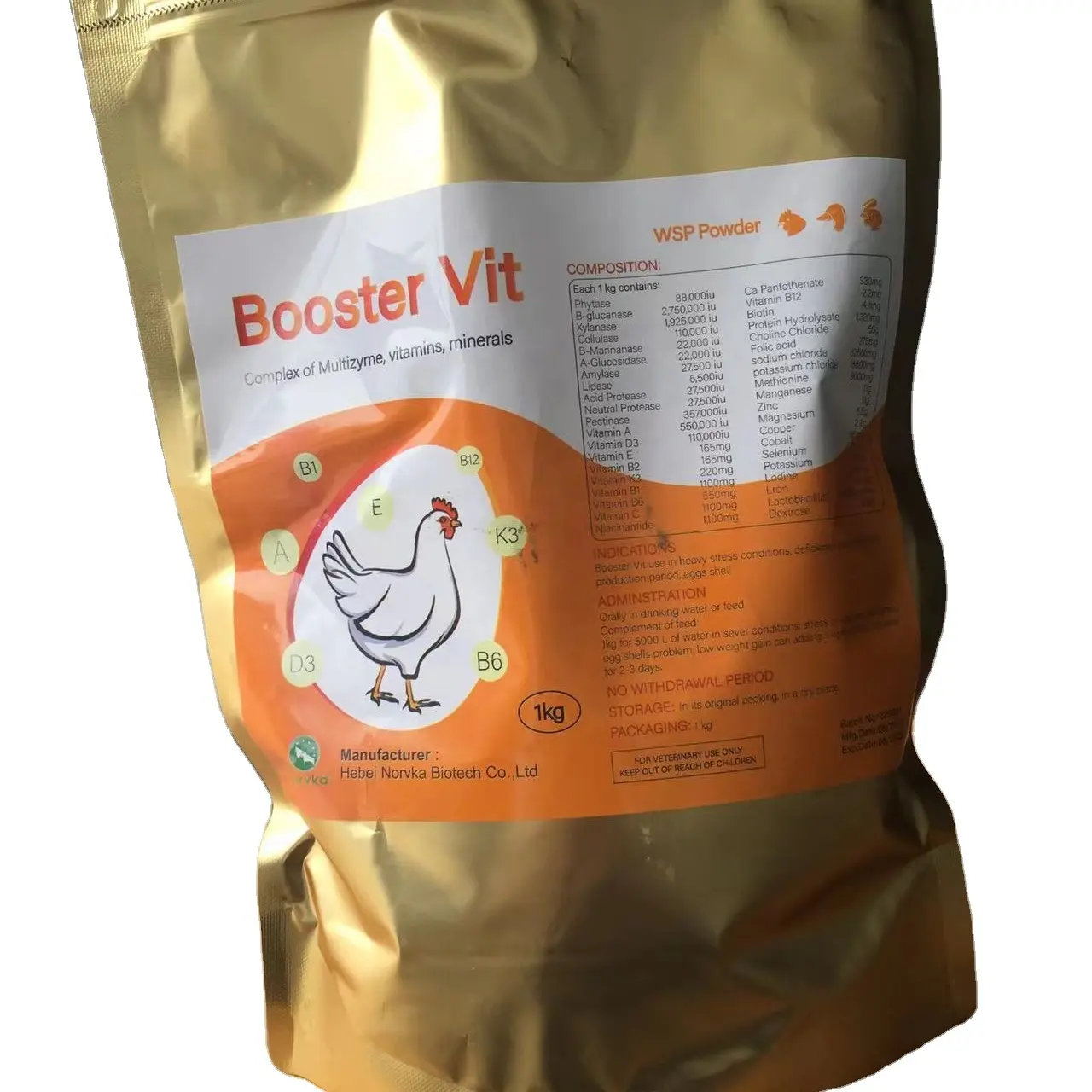 poultry broiler feed additive fattening booster Vitamin plus