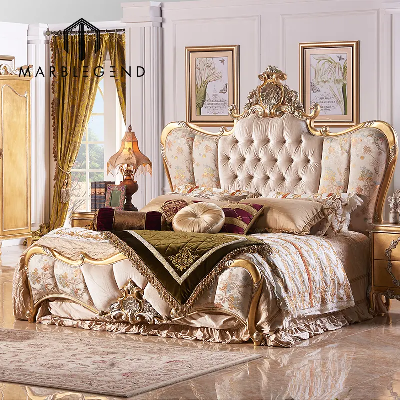 Custom home decor luxury furniture bedroom set luxury king size bed classic royal luxury bedroom furniture for sale