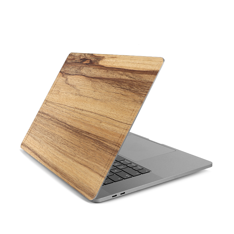 Чехол для ноутбука для нового MacBook Air 2018/2020, защитный чехол, деревянная наклейка для ноутбука, передняя и задняя части