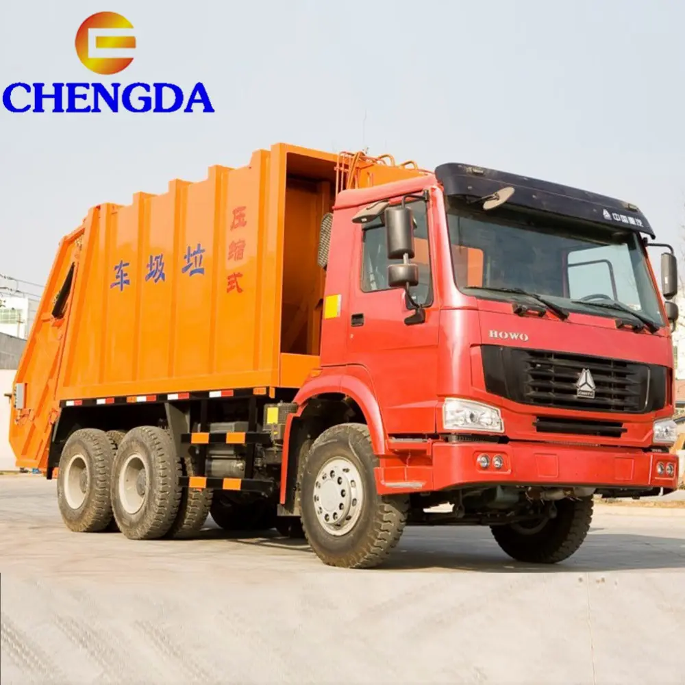 Howo Special Truck Cleaning LHD 15m3 Garbage Compactor Truck