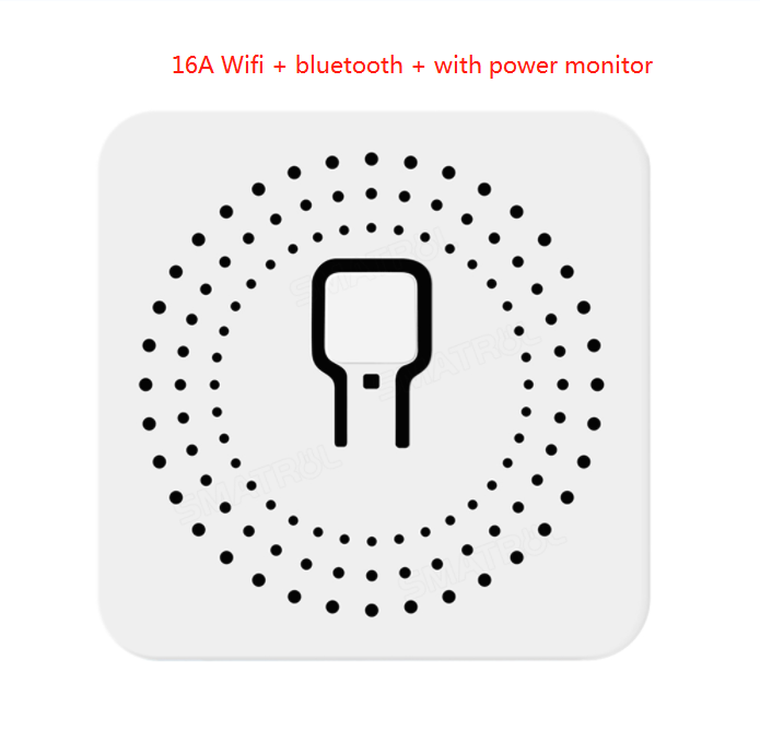 16A Wifi + bluetooth + с монитором мощности DIY Переключатель Умный домашний Модуль Автоматизации, работает с Alexa Google