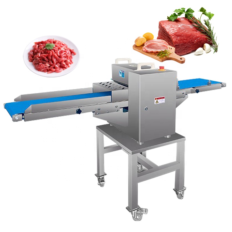 Industrial Frozen Meat Cube Cutting Meat Slicer And Grinder Electric Meat Machine Fish Cutting Equipment