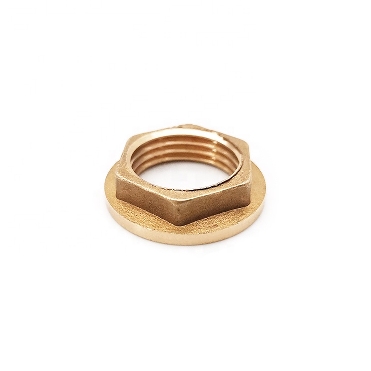 New Products Customization Flange Hex Brass Nut High Precision Hadware Parts Brass Flange Hex Nuts