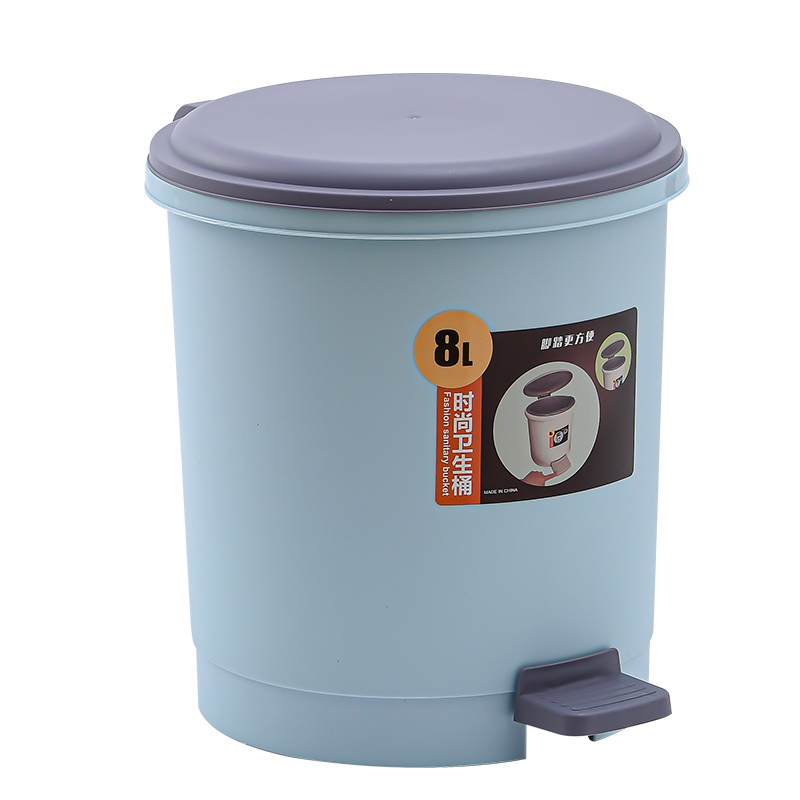 China Wholesale Plastic Dustbin Pedal Trash Can Kitchen Waste Bins