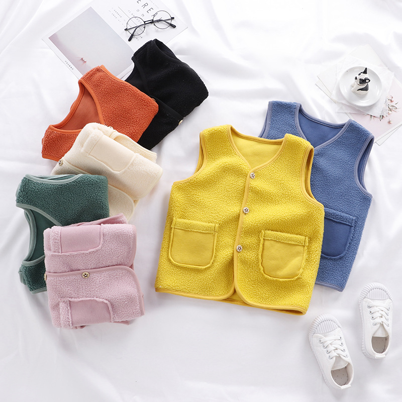 Kids Baby Girls Spring Autumn Winter Faux Fur Waistcoat