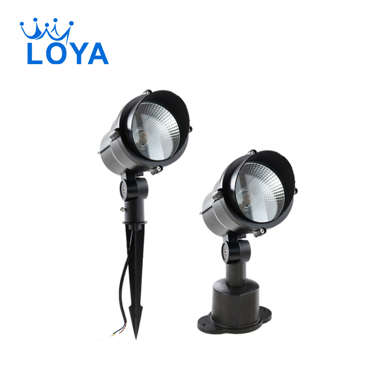Outdoor Villa 80Ra Post Top Garden Light Adjustable Head Garden Fence Lights Lorosion Proof Black Garden Lighting Low Voltage