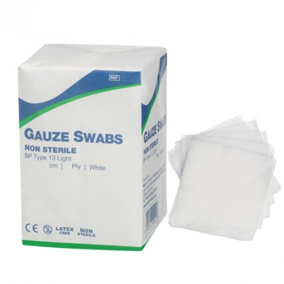 Hospital Disposable Medical Consumables 4x4 Medical Non Woven Gauze Swab