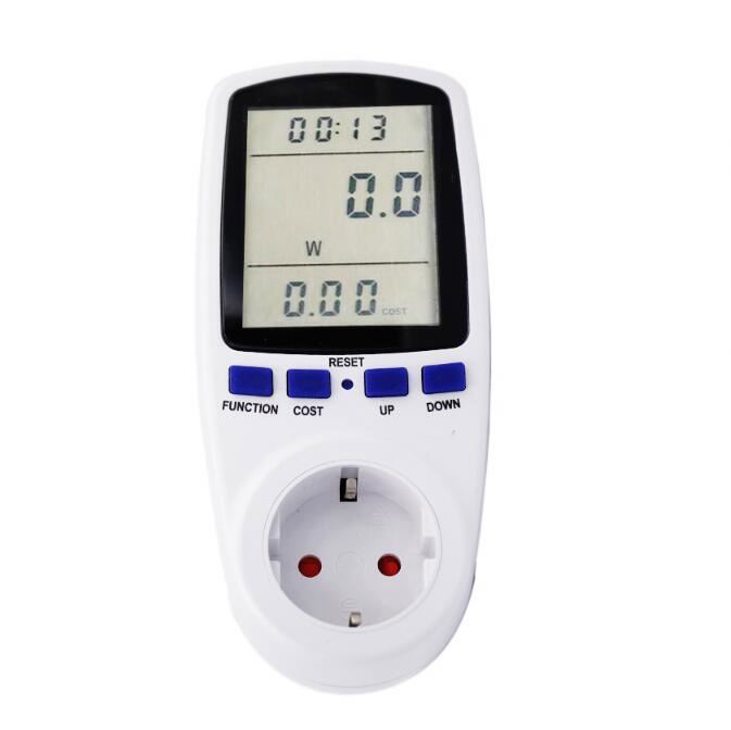 220V AC EU цифровой ЖК-дисплей метр ваттметр розетки мощность кВтч счетчик энергии FR US UK AU BR измерительный выход Анализатор качества электроэнергии