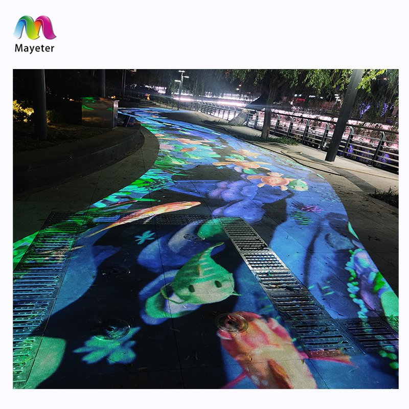 Outdoor Holographic Interactive Projection System Digital Holographic Floor Projection Projector