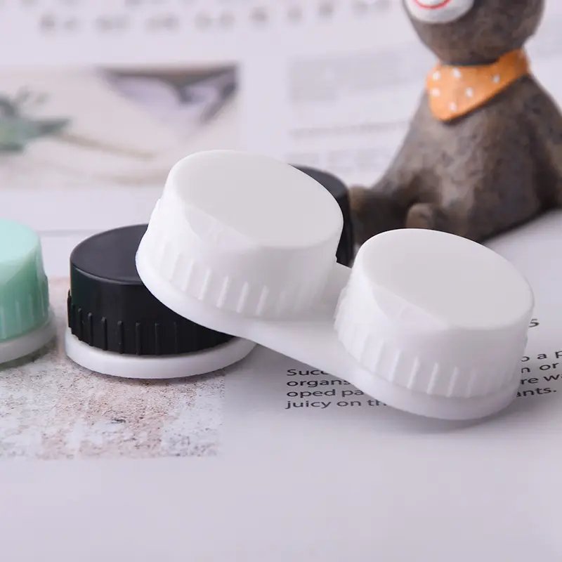 Wholesale Cheap Price Colorful Clear Contact Lens Case Cute Panda