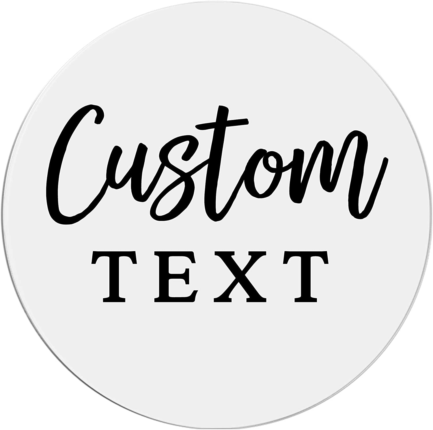 Clear Transparent Label Stickers Customized Round Thanks Label For Baby Bridal Wedding Party