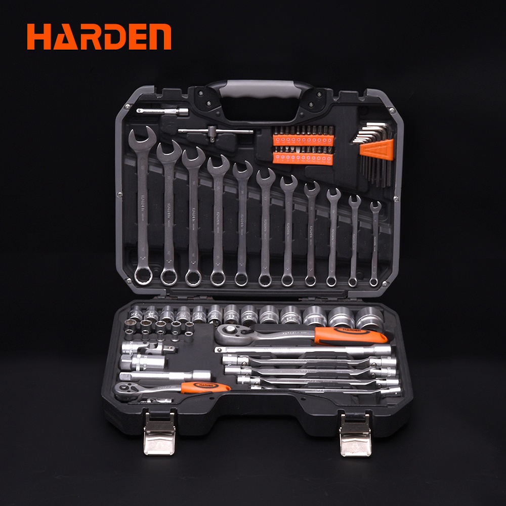 Logo Printed Heavy Duty Professional Chrome Vanadium 77PCS Auto Repairing Hand Tool Socket Wrench Set