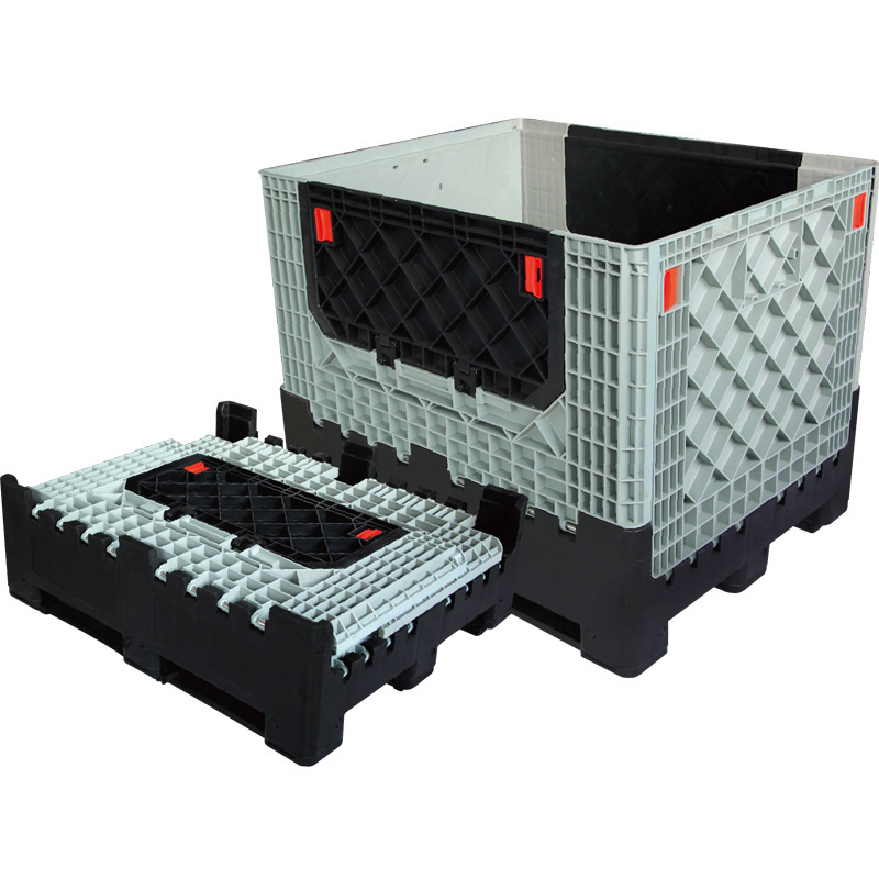 BIDIFU Large Collapsible Warehouse Storage and Moving Plastic Pallet Box