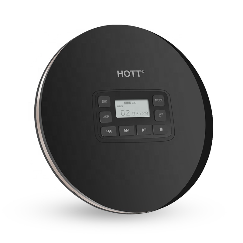 HOTT CD611 персональный компактный CD-плеер с ЖК-дисплеем, анти-пропуск/анти-шок, Walkman маленький музыкальный CD-плеер