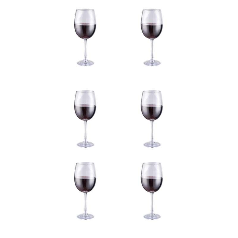 LINK LIFE 450ML RED WINE GLASS NORA SET OF 6,15oz Bordeaux Stemmed Crystal Laser Blown Red Wine Glasses For White Wines