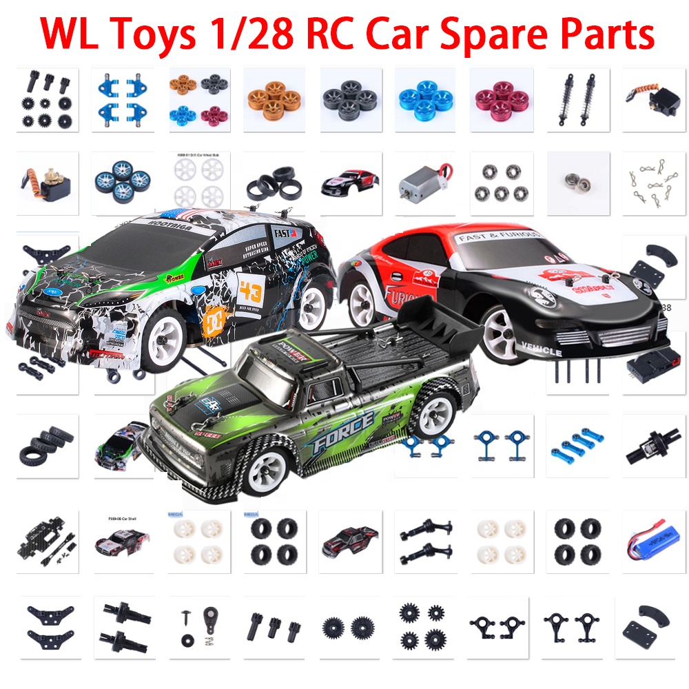 Запчасти для радиоуправляемых автомобилей WLtoys 1/28 K989/K989/284131, амортизатор/двигатель/поворотный рычаг/подшипник/задний шариковый стержень/вал K989
