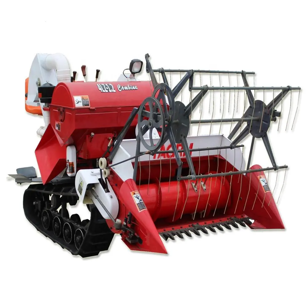 Hot sale in Thailand mini wheat combine harvester /crawler-type grain reaper/self-propelled combined rice harvester best price