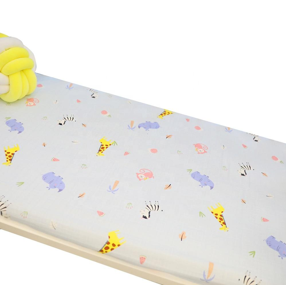 Hight quality grand A Cute cartoon printed Crib Waterproof baby quilted Mattress Protector