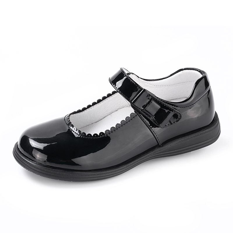 Wholesale Guangzhou Uniform Black Dress Shoes EU US School Shoes For Girls