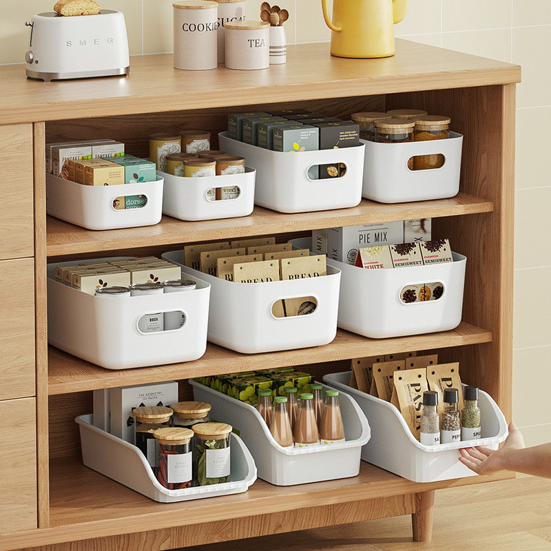 Plastic Storage Bins Pantry Organizers and Storage Containers for Kitchen