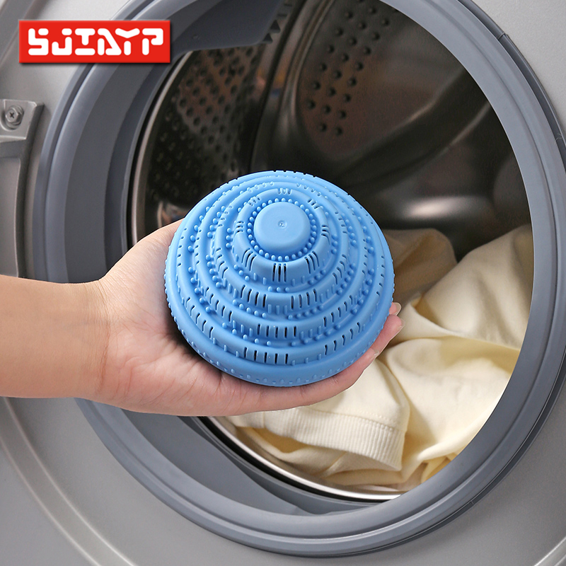 circular Reuse Eco-friendly Magic Laundry Ball,No Detergent Wash Wizard Style Creative Washing Machine Orb Practical