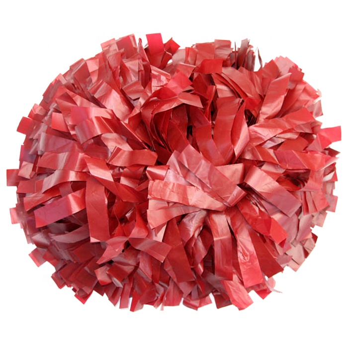 Plastic solid color pom poms for cheerleaders with factory price