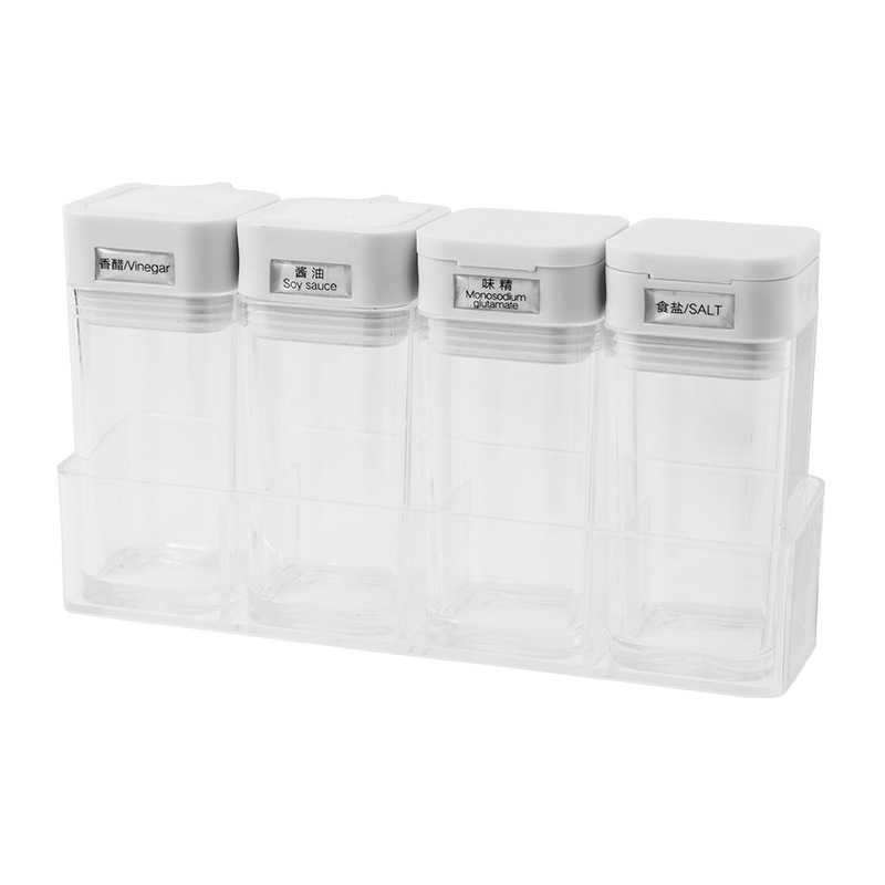 Kitchen set household plastic barbecue seasoning oil salt and sugar bottles