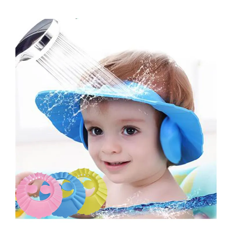 Baby Shampoo Cap Safe Adjustable Waterproof Shampoo Caps Baby Ear Protect Shower Hats Children Kids Shampoo Hat
