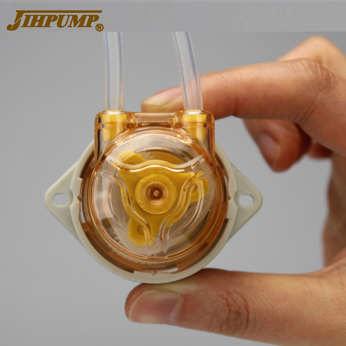 JIHPUMP 293KC маленький микро водяной насос 12 В 24 В постоянного тока дозирование жидкости мини перистальтический насос по низкой цене