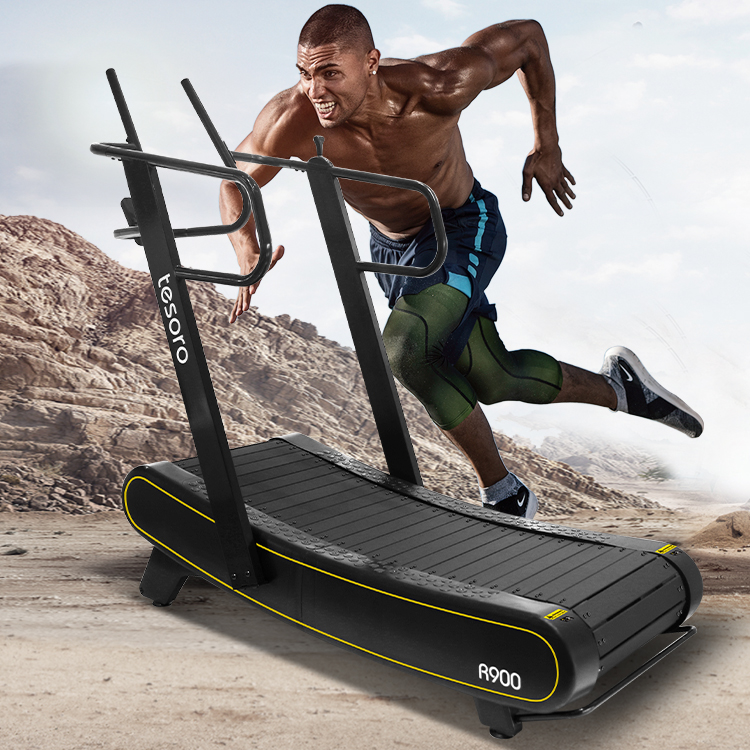 Изогнутая беговая дорожка Rlrun tosora R900 для тренажерного зала, ручная беговая дорожка, беговая дорожка
