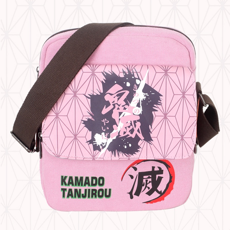 2021 Demon Slayer Printed School Crossbody Bags For Boys Girls Schoolbag Fashion Kids Small Shoulder Bag Children Bookbags
