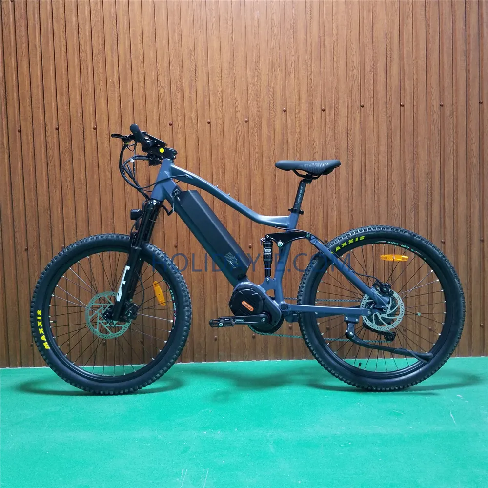 Strong Power full suspension electric mountain bike ,48V750W/1000w Ultra e-MTB with Bafang Mid Motor