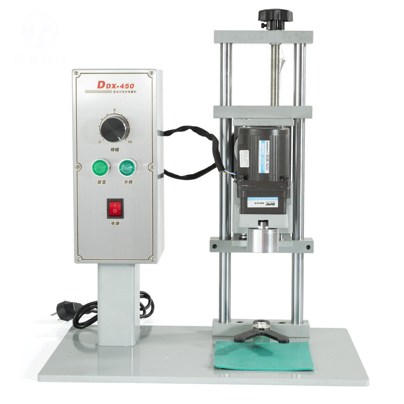 Semi automatic small machine cap plastic screw water bottle glass jar cap machine