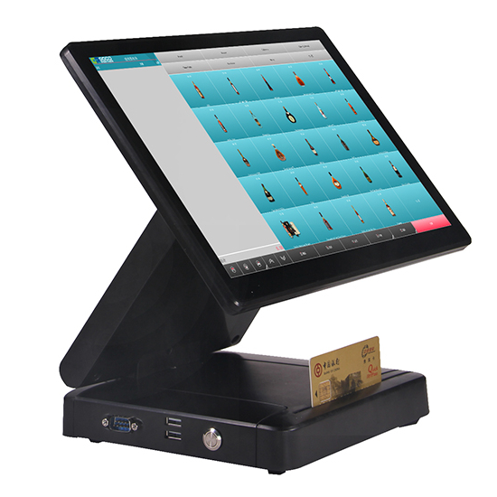 12,5 дюймовая POS-система Android с Full HD 1080P дисплеем, двойной сенсорный кассовый аппарат