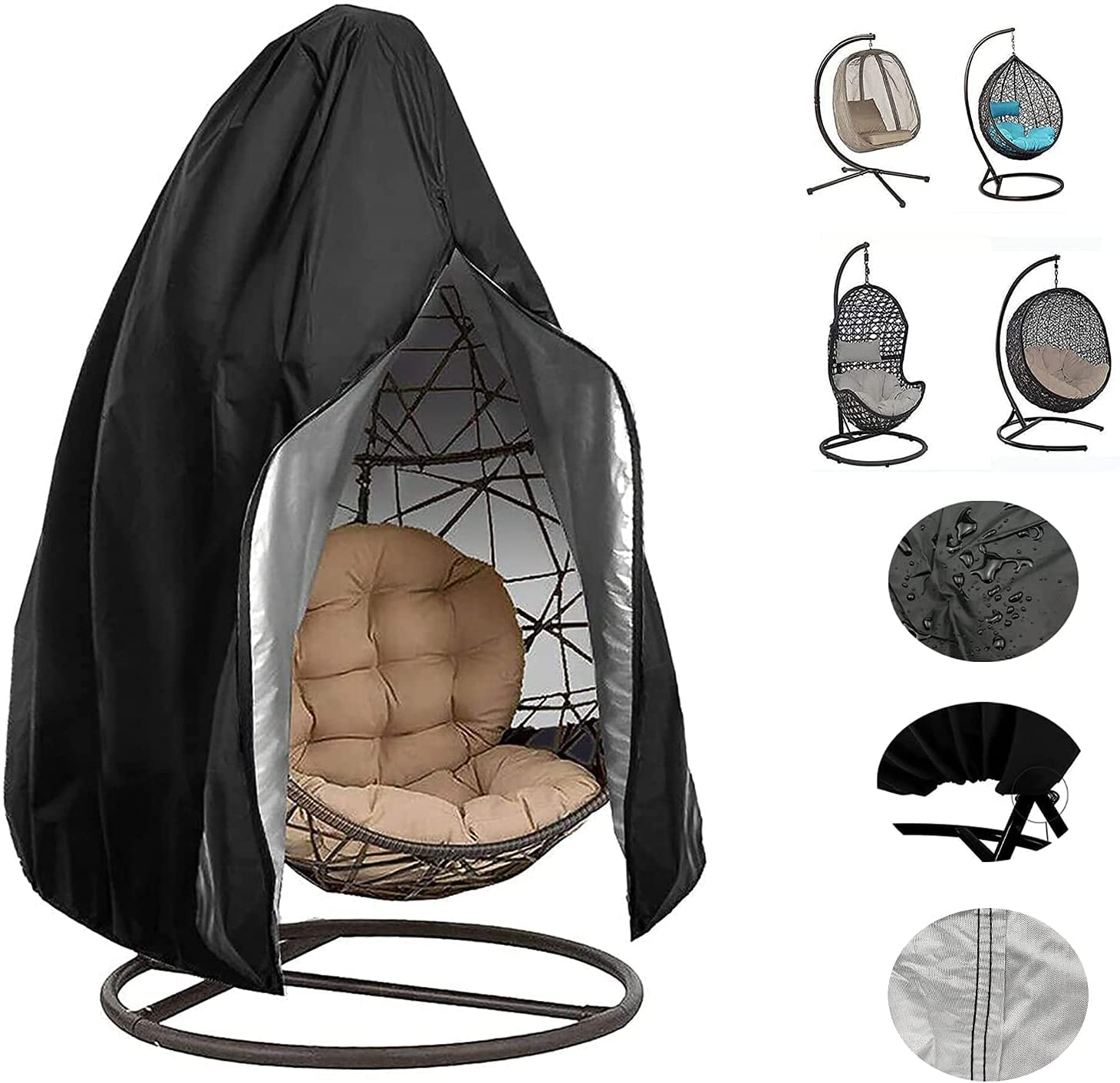 210D Outdoor Cheap Hanging Egg Chair Cover outdoor Swing Chair cover