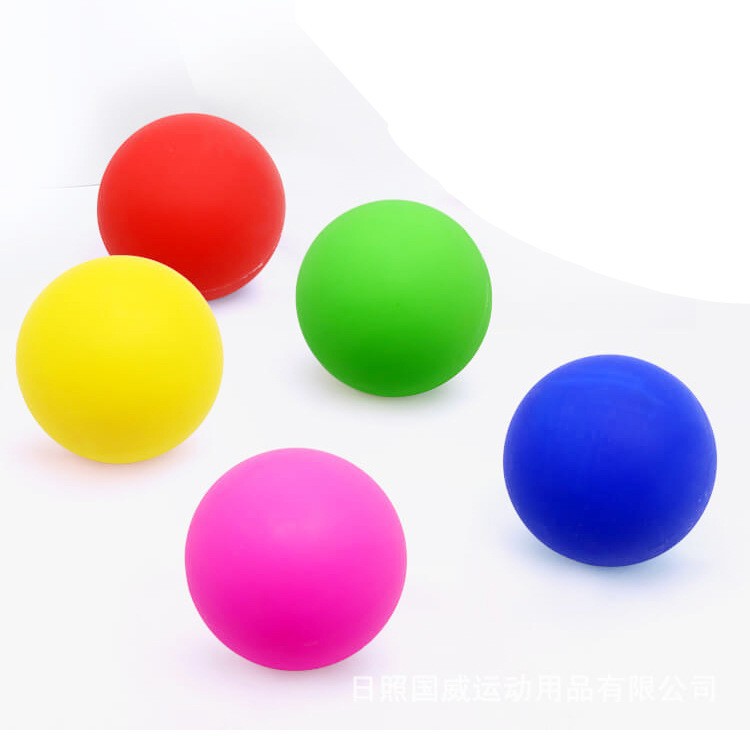 EBL vulcanized rubber hard solid odorless no smellround high bouncing massage ball Lacrosse ball