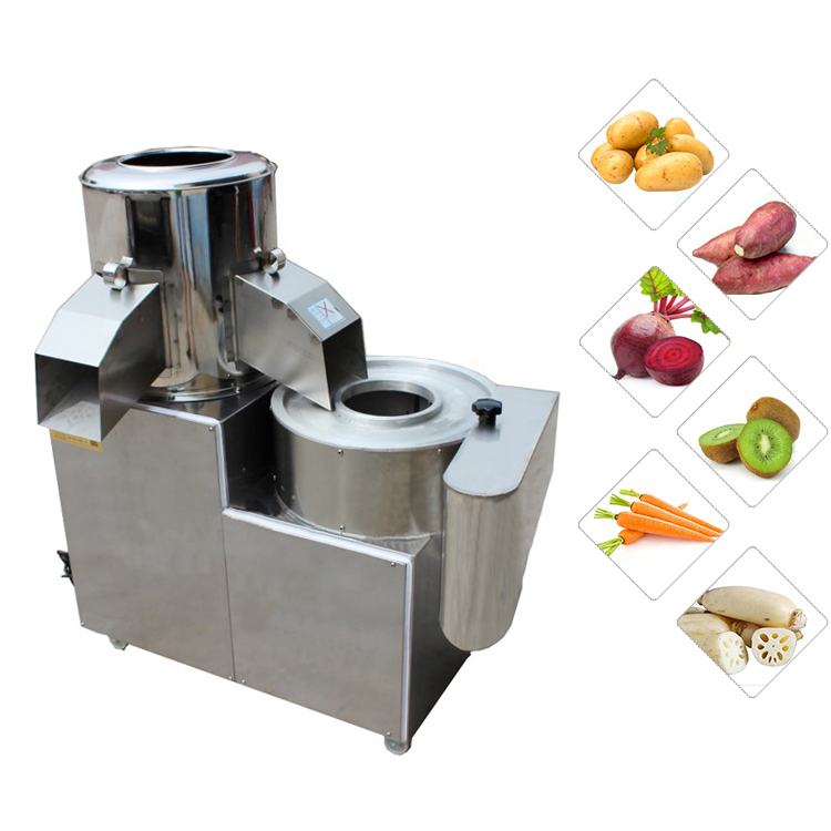 Ultron Fresh Potato Peeling Slicing Machine/Potato Chip Cutter Chipper Peeler Slicer Cutting Machine For Sale