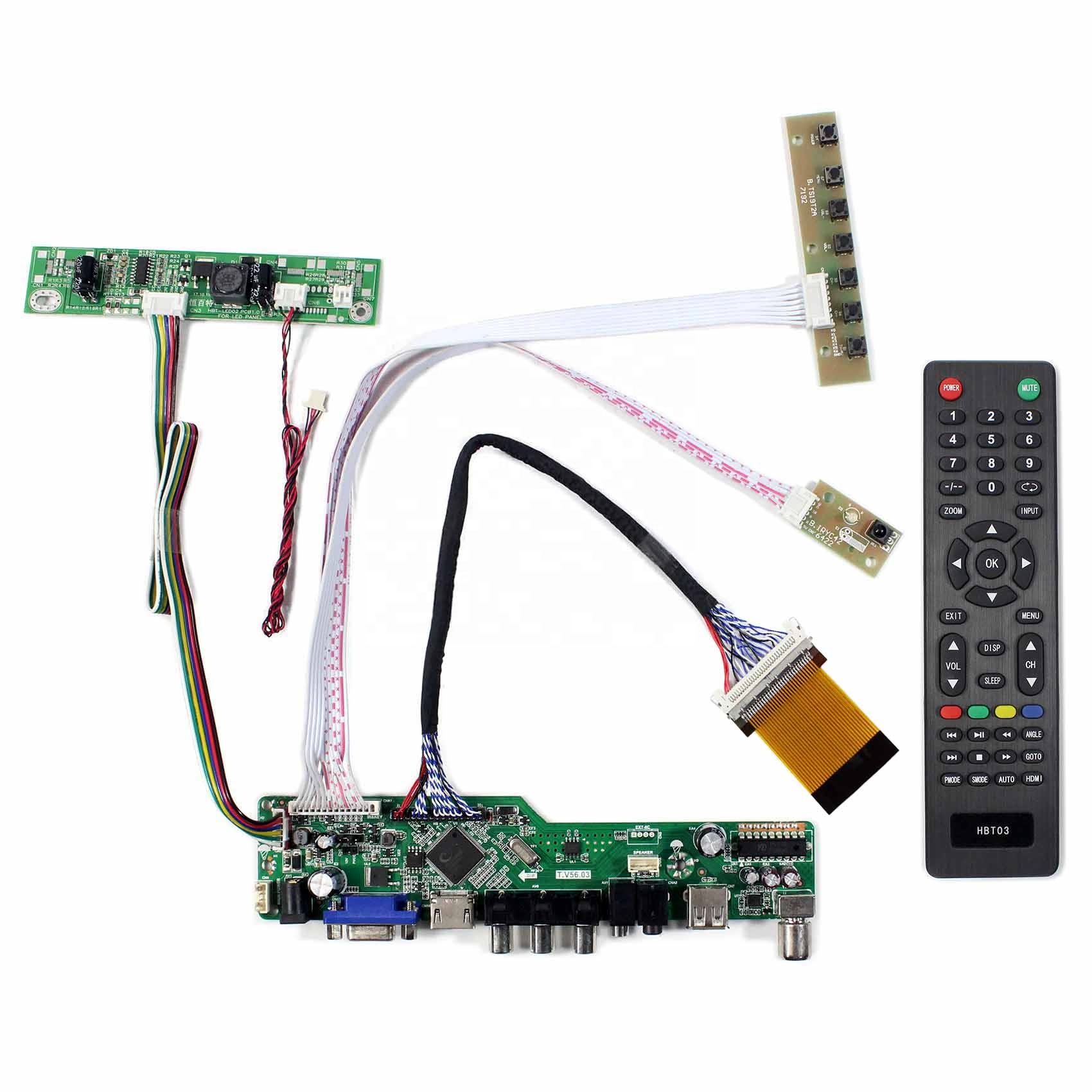 VGA AV USB RF lcd-плата контроллера для 23 "ЖК-экран LTM230HT09 1920x1080 LTM230HT12