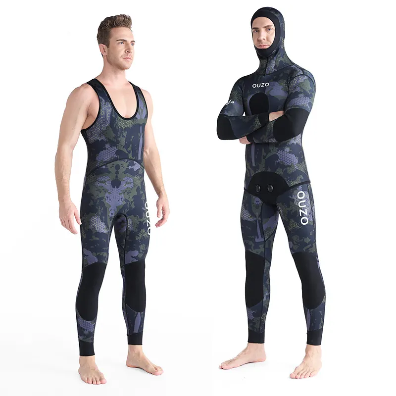 1.5mm Neoprene CR Open Cell Spearfishing Wetsuit  Freediving Wetsuit Yamamoto45 Traje De Buceo Traje Pesca Submarina