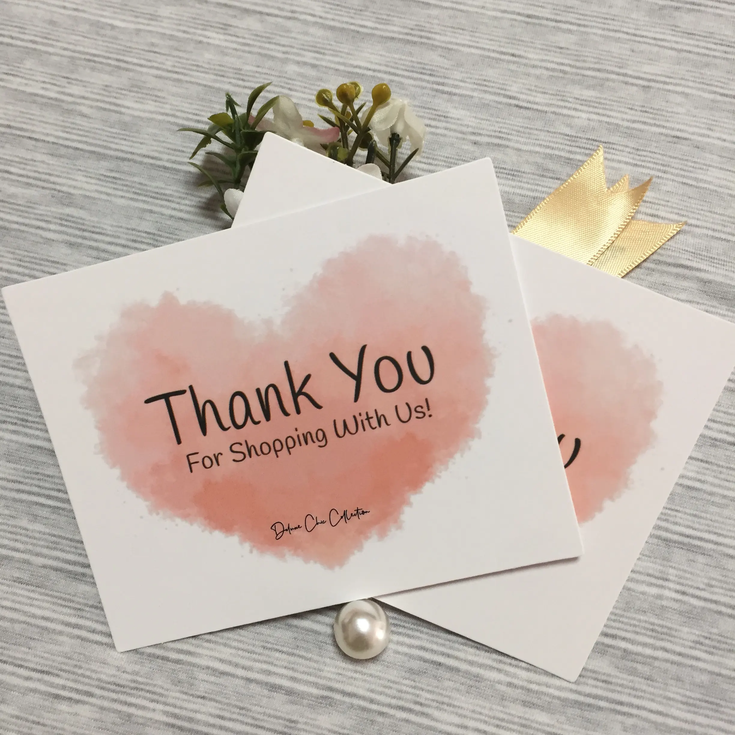 Custom Logo High Quality birthday cards Thank You Cards for small business